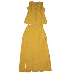 JOSEPH RIBKOFF YELLOW SKIRT SET SIZE 4